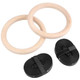 Wood Gymnastic Rings with Straps and Buckles product