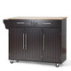 Wood Top Rolling Kitchen Island Cart product