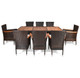 Rattan and Acacia Wood 9-Piece Dining Set for Patios product