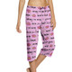 Women's Printed Pajama Capri Pants Sleepwear with Drawstring (3-Pack) product