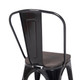 Goplus® Tolix Style Metal Dining Side Chair with Elm Wood (Set of 4) product