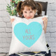 18-Inch Farmhouse Sweethearts Candy Heart 'All Yours' Pillow Cover product