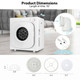 1500W Tumble Compact Laundry Electric Stainless Steel Dryer, 13.2 lbs. Capacity product