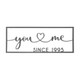 Personalized 'You - Me' Metal Sign product