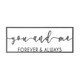 Personalized 'You - Me' Metal Sign product