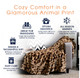 Cheer Collection Animal Print Faux Fur Reversible Throw Blanket product