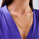 18K Gold Plated Sterling Silver Chain, 2.2mm, Diamond-Cut Rope product