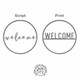 Personalized Minimalist Metal Circle Name Sign product