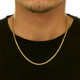 18K-Yellow-Gold Plated 925 Sterling Silver 1.8mm Rope Chain product