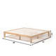 King Size 14'' Wooden Bed Frame product
