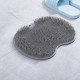 Silicone Back and Foot Shower Scrubber Mat with Suction Cups product