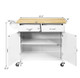 Modern Rolling Wood Top Kitchen Island Cart product