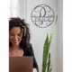 Personalized 15-Inch Established Circle Monogram Name Date Metal Sign product