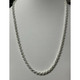 Solid 925 Sterling Silver Italian 6mm Diamond-Cut Chain product