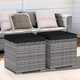 Patio Rattan Ottomans with Hidden Storage Space (Set of 2) product