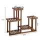 6-Tier Multi-function Carbonized Wood Plant Stand product