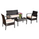 4-Piece Rattan Patio Sofa Set product