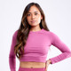 Women's Long Sleeve Round Neck Crop Top product