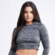 Women's Long Sleeve Round Neck Crop Top product