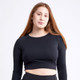 Women's Long Sleeve Round Neck Crop Top product