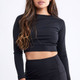 Women's Long Sleeve Round Neck Crop Top product