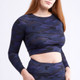 Women's Long Sleeve Round Neck Crop Top product