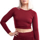 Women's Long Sleeve Round Neck Crop Top product