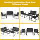 4-Piece Patio Furniture Conversation Set with Loveseat product