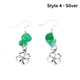 Handcrafted St. Patrick's Day Shamrock Dangle Earrings product