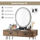 Touch Switch 3-Color Lighting Vanity Table product
