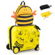 Kids' 2-Piece Ride-on Luggage Set Carry-on Suitcase & Backpack product