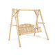 A-Frame Wooden Log Porch Swing product