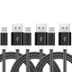 Premium 6-Foot Nylon Braided 3A USB-C Fast Charging Cable (3-Pack) product