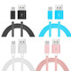 Premium 6-Foot Nylon Braided 3A USB-C Fast Charging Cable (3-Pack) product