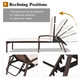 Rattan Cushioned Adjustable Lounge Chair product