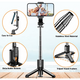 3-in-1 Extendable Portable Selfie Stick Tripod with RC (1- or 2-Pack) product