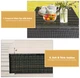 Rattan 5-Piece Outdoor Sectional Patio Set with Beige Cushions product