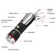 LakeForest® 8-in-1 Emergency Multifunctional Tool LED Flashlight product