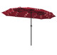 Double-Sided 15-Foot Solar LED Patio Umbrella with Crank product