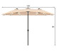 Double-Sided 15-Foot Solar LED Patio Umbrella with Crank product