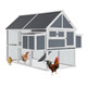 84-Inch Large Outdoor Wooden Chicken Coop Multi-level Hutch product