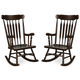 Wood Rocking Chair with Glossy Finish (Set of 2) product