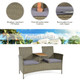 2-Person Patio Rattan Conversation Furniture Set product