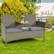 2-Person Patio Rattan Conversation Furniture Set product