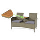 2-Person Patio Rattan Conversation Furniture Set product