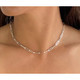 Italian 925 Sterling Silver with Rhodium Finish Paperclip Chain product