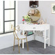 White Wood Corner Computer Desk product
