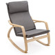 Modern Upholstered Bentwood Rocking Chair product