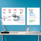 12-Piece Reusable Dry-Erase Self-Adhesive Peel-and-Stick Whiteboard Sheets product