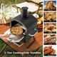 Outdoor Pizza Oven with Anti-Scalding Handles and Foldable Legs product